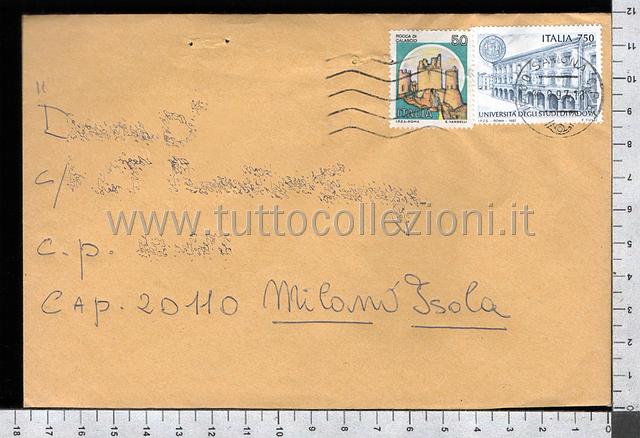 Collezionismo di storia postale buste viaggiate affrancatura tariffe postali degli anni 1990-99